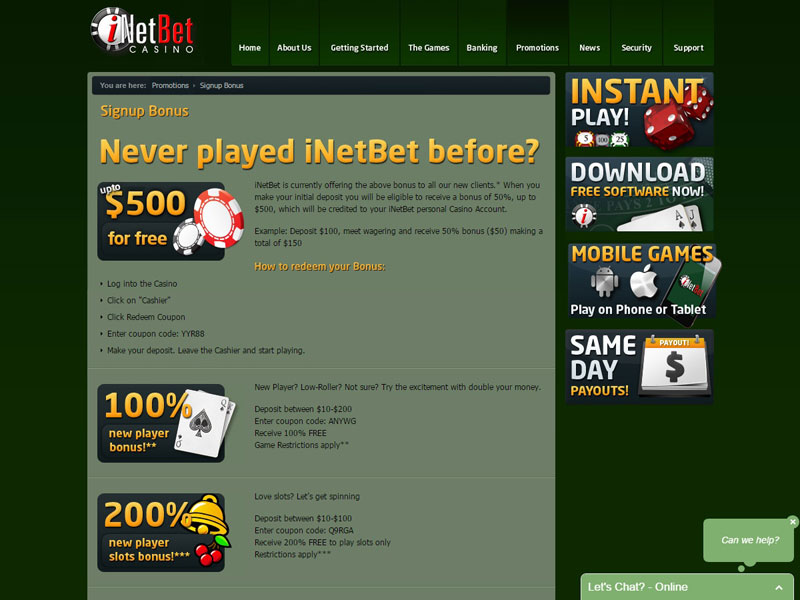Slot iNetBet Casino