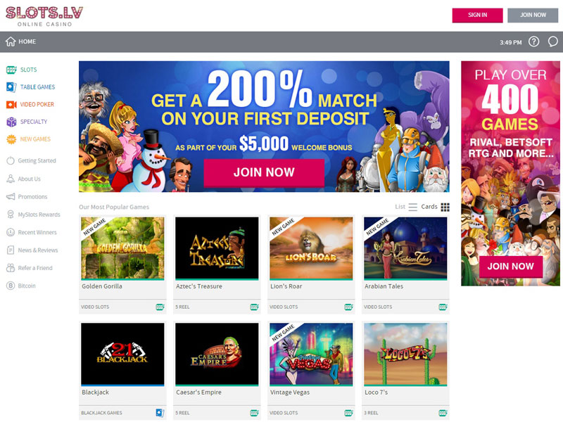Slot Slots.lv Casino